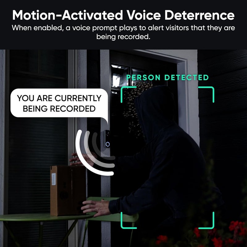 WYZE Battery Video Doorbell Wireless Camera, 1536x1536 HD+ with Color Night Vision, 2-Way Audio, 1:1 Head-to-Toe View, Person/Vehicle/Package Monitor, Wire-Free/Wired Option, 1 Minute Easy Setup - Image 5